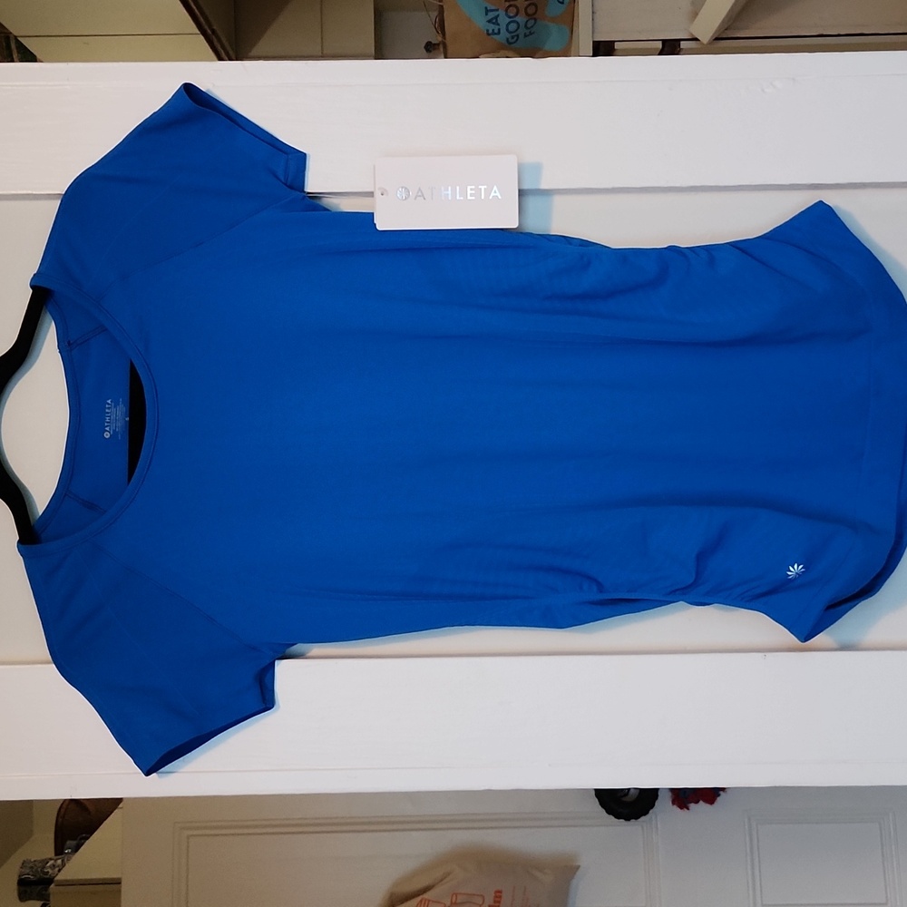 Athleta Speedlight Tee - SMALL - Boogalooo Blue